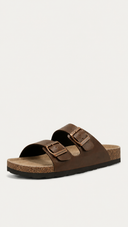 Papete Summer - Couro Marrom Bombom