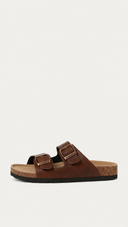 Papete Summer - Couro Marrom Bombom