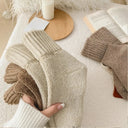 Kit 3 Meias Tricô Peluciadas de Inverno