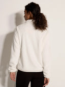 Jaqueta Feminina Bloom em Fleece Off White Upper