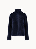 Jaqueta Feminina Bloom em Fleece Azul Upper