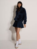 Jaqueta Feminina Bloom em Fleece Azul Upper